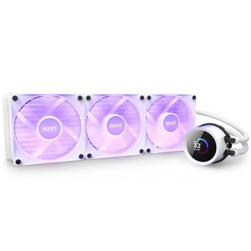 Водно охлаждане за процесор NZXT Kraken 360 RGB White