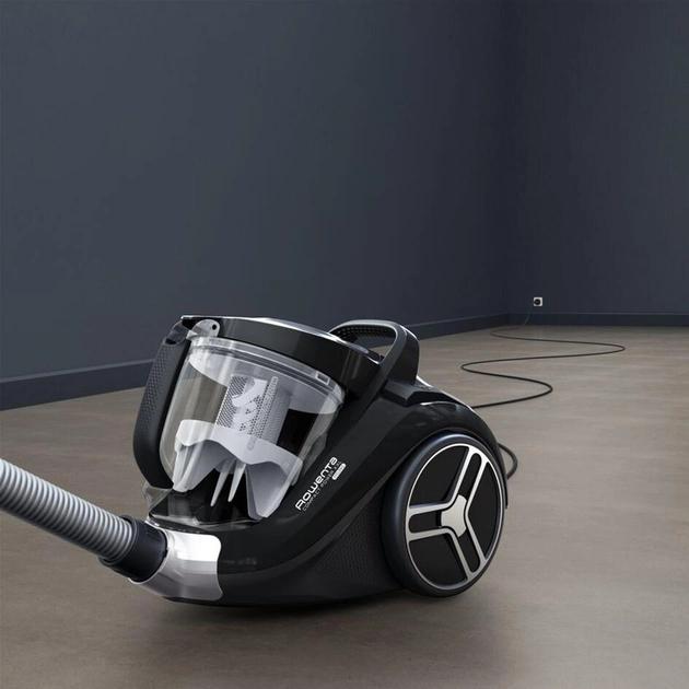 Rowenta RO4881EA COMPACT POWER XXL, BLUE / GRIS PLUME, 2.5L, 550W, 75dB,  mini turbobrush, parquet - crevice tool - upholstery nozzle, XXL flexible