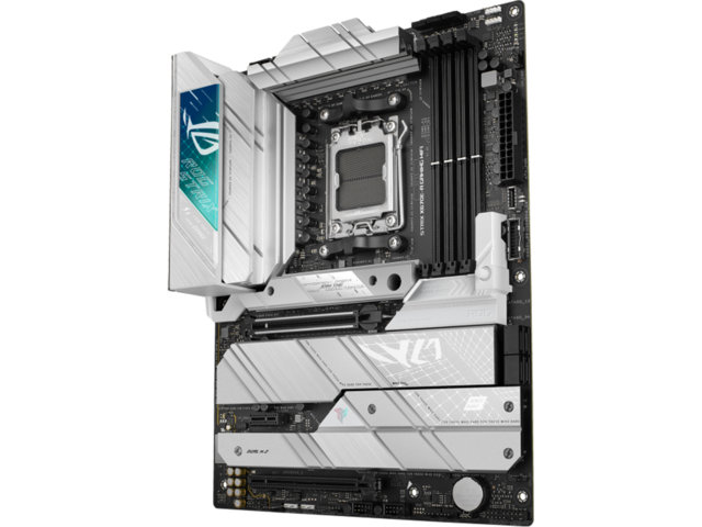 Дънна платка Asus ROG Strix X670E-A Gaming WIFI, X670E, AM5, DDR5, PCI-E 5.0, 4x M.2, 4x SATA 6Gb/s, 1x USB 3.2 Type-C, Wi-Fi 6E, Bluetooth 5.2, HDMI, DP, ATX