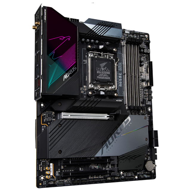 Дънна платка Gigabyte B650E AORUS MASTER, B650, AM5, DDR5, PCI-E 5.0, 4x SATA 6Gb/s, 4x M.2, 1x USB 3.2 Gen 2 Type-C, Wi-Fi 6, Bluetooth v5.2, HDMI, ATX