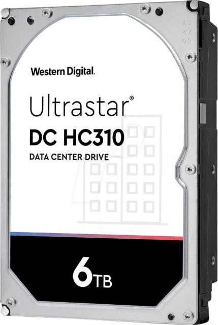 Твърд диск Western Digital Ultrastar HC310 ES, 6TB, 7200rpm, 256MB, SATA 3 - HT0B36039