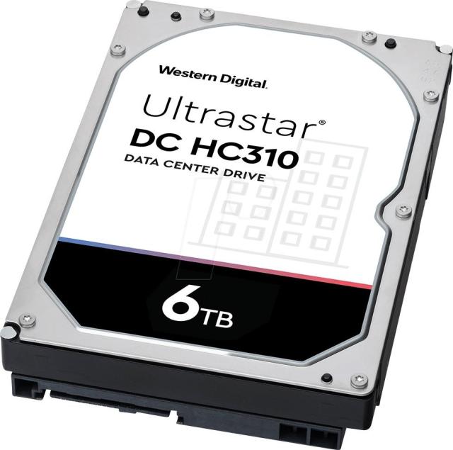 Твърд диск Western Digital Ultrastar HC310 ES, 6TB, 7200rpm, 256MB, SATA 3 - HT0B36039