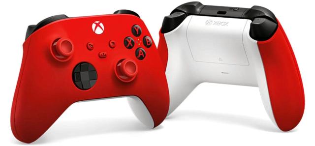 Геймърски контролер Microsoft, За Xbox, Bluetooth/Wireless, Червен