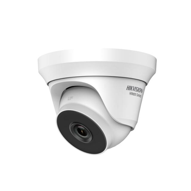 Камера HikVision HWT-T240-M, Turret Camera, 4MP (2560x1440@25 fps), 2.8 mm (100.2°), EXIR up to 40m, metal housing, IP66, 12Vdc/4W