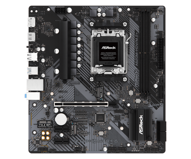 Дънна платка ASROCK A620M-HDV M.2+, A620, AM5, DDR5, PCIe 4.0, HDMI/DP, 2x M.2, 4x SATA 6Gb/s, 1x USB 3.2 Gen1 Type-C, 3x USB 3.2, Micro ATX