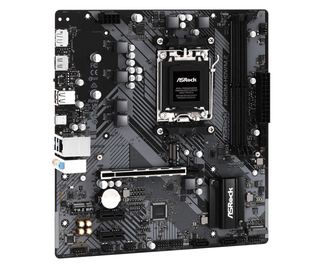 Дънна платка ASROCK A620M-HDV M.2, AM5, DDR5, PCIe 4.0, HDMI/DP, 1xM.2, 4x SATA 6Gb/s, 1x USB 3.2 Gen1 Type-C, 3x USB 3.2 Gen1 Type-A, Micro ATX