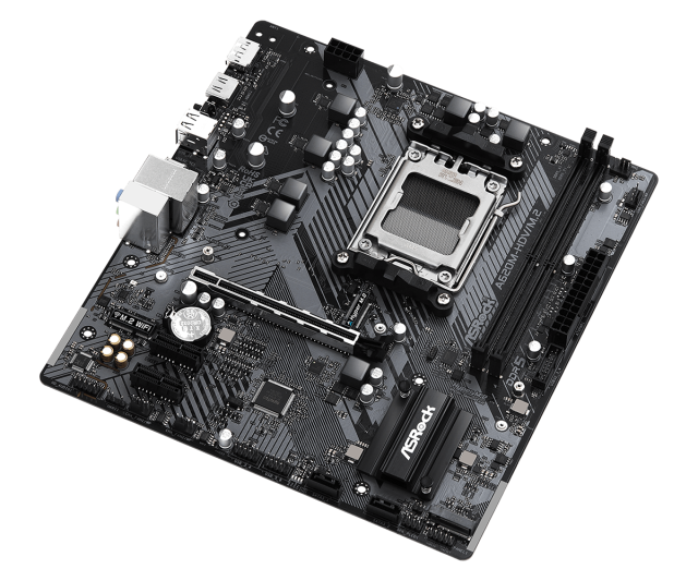 Дънна платка ASROCK A620M-HDV M.2, AM5, DDR5, PCIe 4.0, HDMI/DP, 1xM.2, 4x SATA 6Gb/s, 1x USB 3.2 Gen1 Type-C, 3x USB 3.2 Gen1 Type-A, Micro ATX