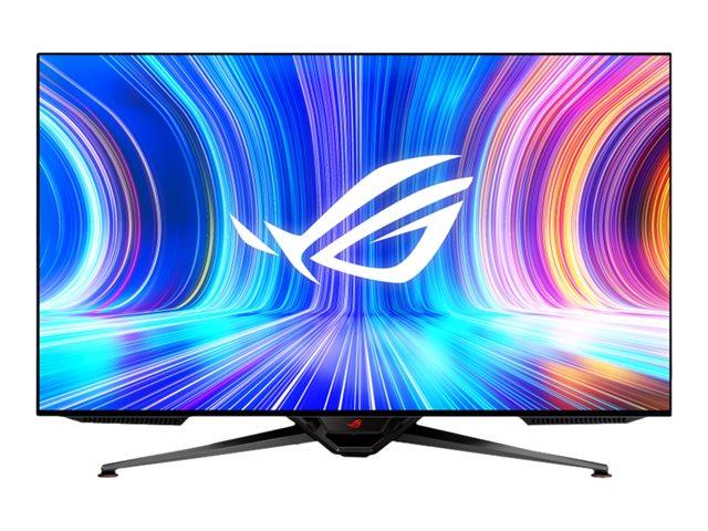 Монитор Asus ROG Swift OLED PG48UQ, 47.5" (129.65 cm) OLED панел, 138Hz, 3840x2160 4K/UHD, 0.1ms(GTG), 1,500,000:1, 450cd/m2, DisplayPort, HDMI, USB