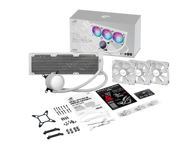 Охладител за процесор ASUS ROG RUYO III 360 ARGB White, Mini LED Display, Intel/AMD