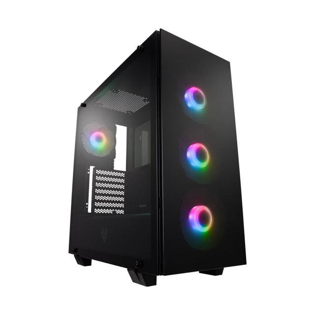 Кутия FSP CMT 512 Tempered Glass2, USB3.0 x 2, Audio, Microphone, ATX Mid Tower, Черна