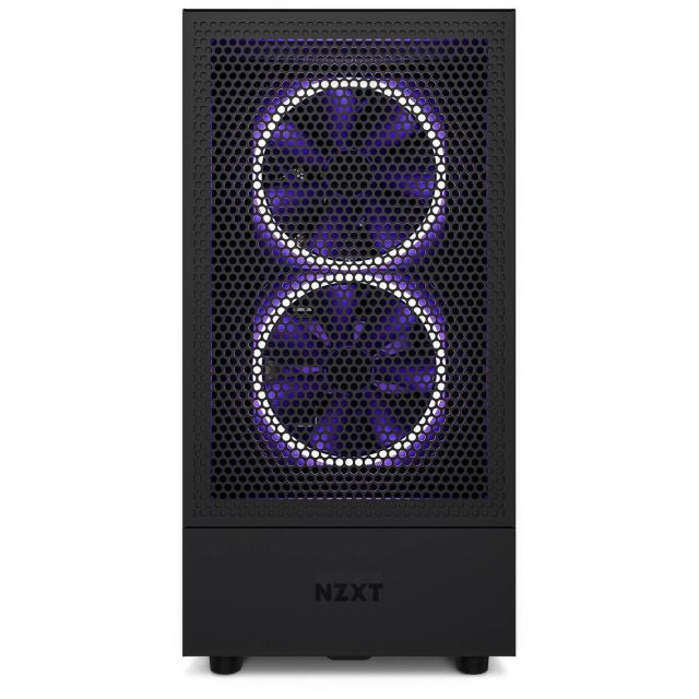 Кутия NZXT H5 Flow Matte Black, 1xUSB 3.2, 1xUSB Type-C, Audio Jack, Mid-Tower, ATX, черна, без захранване