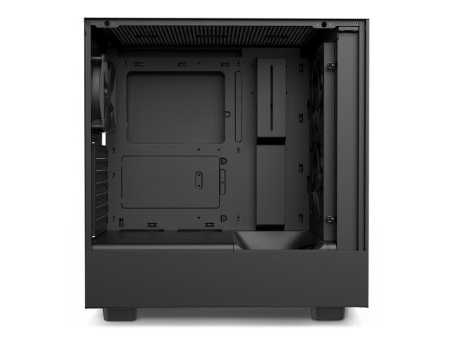 Кутия NZXT H5 Flow Matte Black, 1xUSB 3.2, 1xUSB Type-C, Audio Jack, Mid-Tower, ATX, черна, без захранване