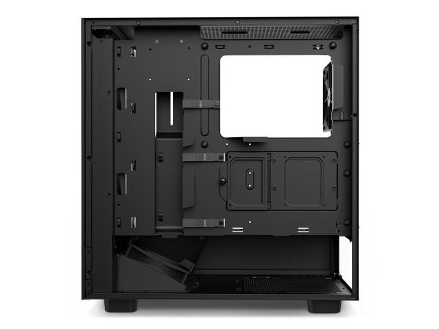 Кутия NZXT H5 Flow Matte Black, 1xUSB 3.2, 1xUSB Type-C, Audio Jack, Mid-Tower, ATX, черна, без захранване