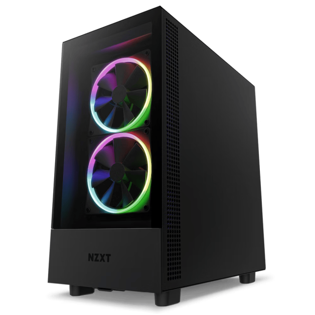 Кутия NZXT H5 Elite Matte Black, Tempered Glass,  1xUSB 3.2, 1xUSB Type-C, Audio Jack, Mid-Tower, Mini-ITX, Micro-ATX, ATX, черна, без захранване