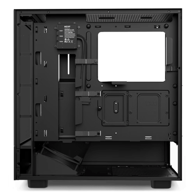 Кутия NZXT H5 Elite Matte Black, Tempered Glass,  1xUSB 3.2, 1xUSB Type-C, Audio Jack, Mid-Tower, Mini-ITX, Micro-ATX, ATX, черна, без захранване