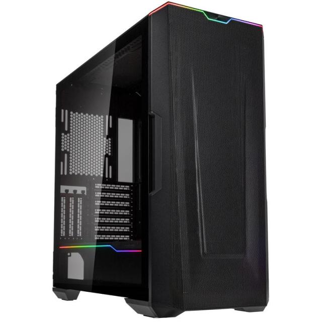 Кутия Phanteks G500A TG D-RGB Mid-Tower, Fanless, 2x USB 3.0, Microphone/Headphone, Черна