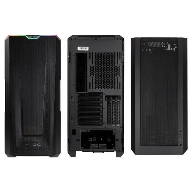 Кутия Phanteks G500A TG D-RGB Mid-Tower, Fanless, 2x USB 3.0, Microphone/Headphone, Черна