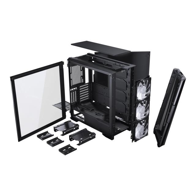 Кутия Phanteks G500A TG D-RGB, 1xUSB 3.0, 1xUSB Type-C, Audio Jack, Mid-Tower, ATX, Micro ATX, Mini ITX, Черна, без захранване
