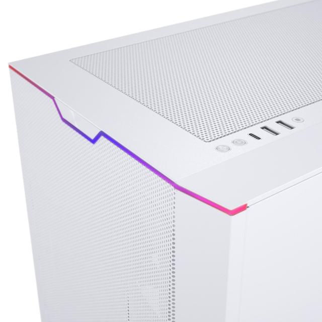 Кутия Phanteks G500A TG D-RGB, 1xUSB 3.0, 1xUSB Type-C, Audio Jack, Mid-Tower, ATX, Micro ATX, Mini ITX, Бяла, без захранване