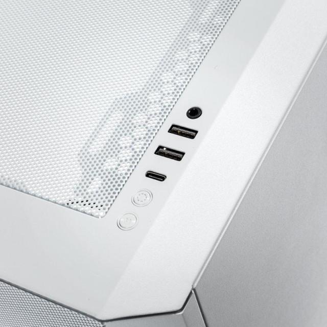 Кутия Phanteks G500A TG D-RGB, 1xUSB 3.0, 1xUSB Type-C, Audio Jack, Mid-Tower, ATX, Micro ATX, Mini ITX, Бяла, без захранване