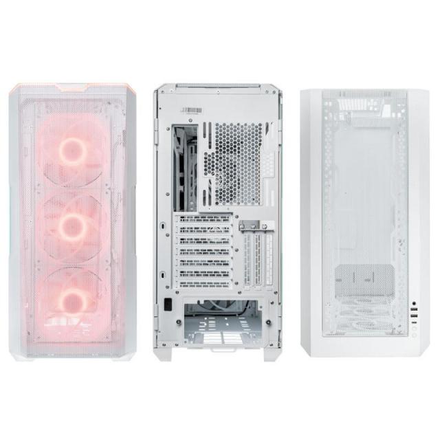 Кутия Phanteks G500A TG D-RGB, 1xUSB 3.0, 1xUSB Type-C, Audio Jack, Mid-Tower, ATX, Micro ATX, Mini ITX, Бяла, без захранване