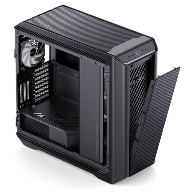 Кутия Jonsbo D500 TG, 2xUSB3.0, 1xUSB 3.2 Type-C,1xAUDIO, Full Tower, ITX/M-ATX/ATX/EATX, Черна
