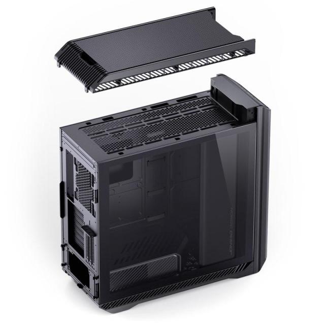 Кутия Jonsbo D500 TG, 2xUSB3.0, 1xUSB 3.2 Type-C,1xAUDIO, Full Tower, ITX/M-ATX/ATX/EATX, Черна
