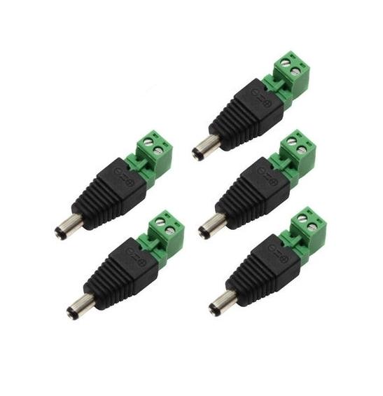 Аксесоар HikVision CV-DC011B, Set of 5 pcs 12VDC Cameras power supply socket (female), button-operated terminal