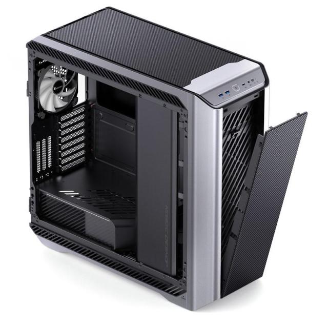 Кутия Jonsbo D500 TG, 2xUSB3.0, 1xUSB 3.2 Type-C,1xAUDIO, Full Tower, ITX/M-ATX/ATX/EATX, Сива