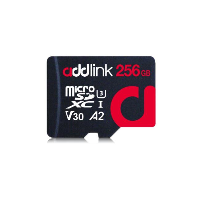 Карта памет Addlink карта памет microSDXC 256GB Professional Class 10+ UHS-1 V30 U3 Adapter - ad256GBMSXU32A