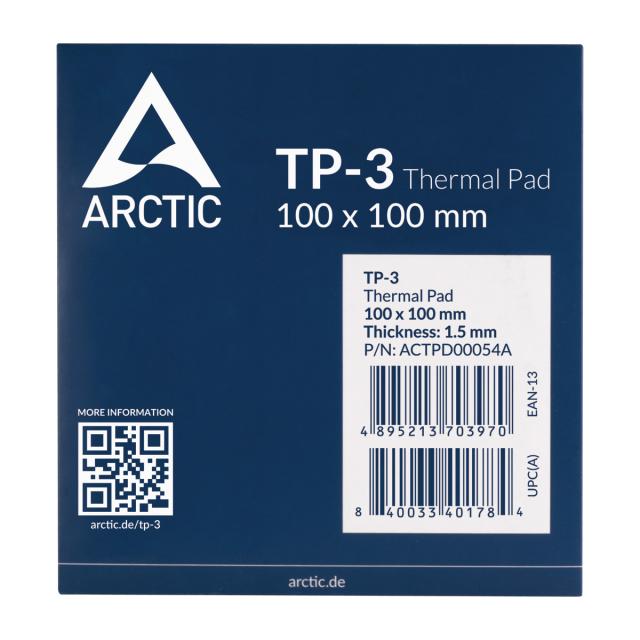 Термопад Arctic Thermal pad TP-3 100x100mm, 1.5mm