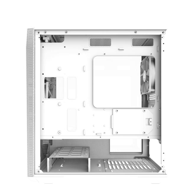 Кутия Zalman Z1 Iceberg White, 1 x USB 2.0, 2 x USB 3.0, HD Audio Headphones, HD Audio Mic, mATX/Mini-ITX/Mini Tower, бяла