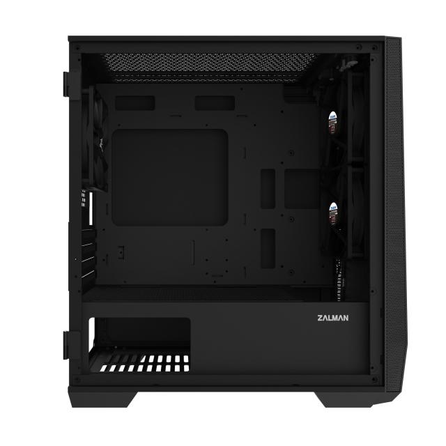 Кутия Zalman Z1 Iceberg Black, 1 x USB 2.0, 2 x USB 3.0, HD Audio Headphones, HD Audio Mic, mATX/Mini-ITX/Mini Tower, Черна