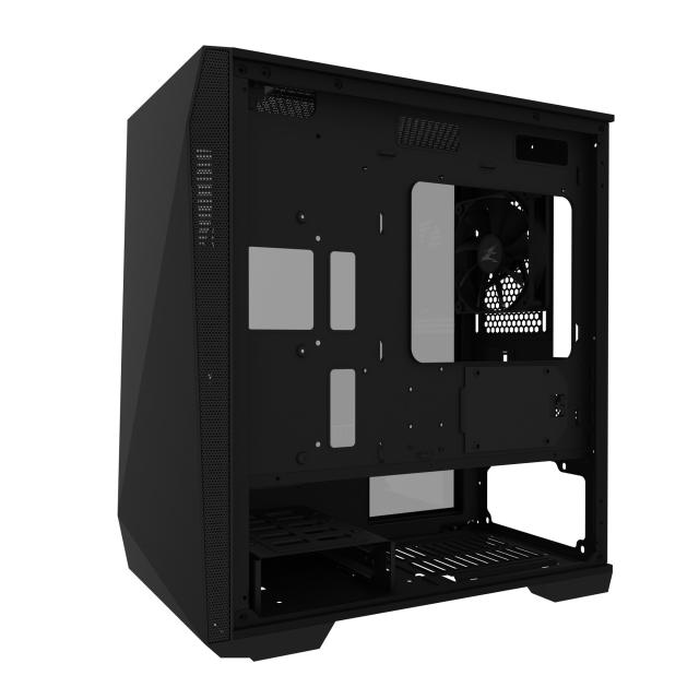 Кутия Zalman Z1 Iceberg Black, 1 x USB 2.0, 2 x USB 3.0, HD Audio Headphones, HD Audio Mic, mATX/Mini-ITX/Mini Tower, Черна