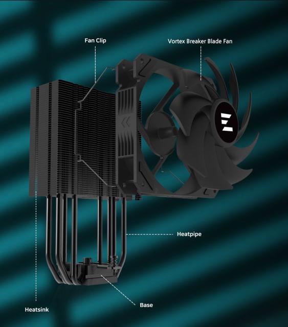 Охладител за процесор Zalman CPU Cooler CNPS9X PERFORMA BLACK, 4 pin PWM, AMD/Intel