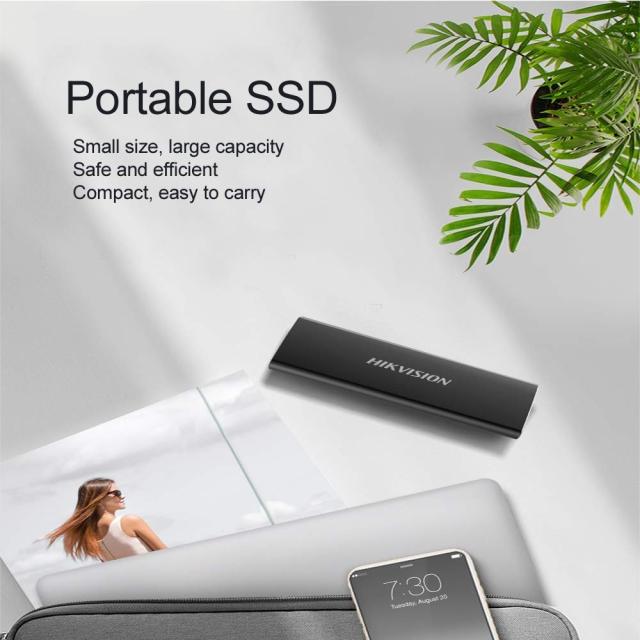 Твърд диск HikVision 128GB Portable SSD, USB 3.1, type C, R/W speed: 450/340 MB/s