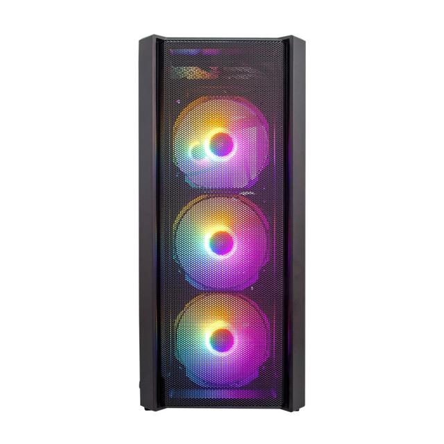 Кутия 1stPlayer Fire Dancing V4 RGB, Middle Tower, 1 x USB 3.0, 2 x USB 2.0, ATX/mATX/Mini-ITX 