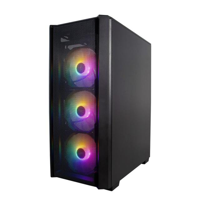 Кутия 1stPlayer Fire Dancing V4 RGB, Middle Tower, 1 x USB 3.0, 2 x USB 2.0, ATX/mATX/Mini-ITX 