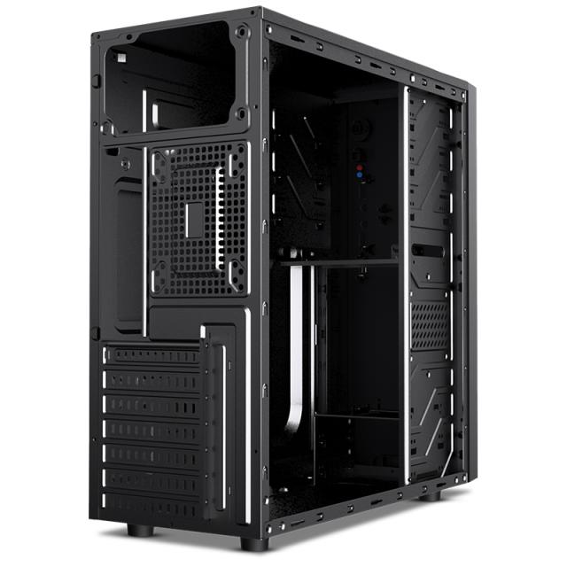 Кутия Makki MAKKI-0636BB-U3, 1x USB 3.0, 2x USB 2.0, PSU 500W, ATX/mATX, със захранване