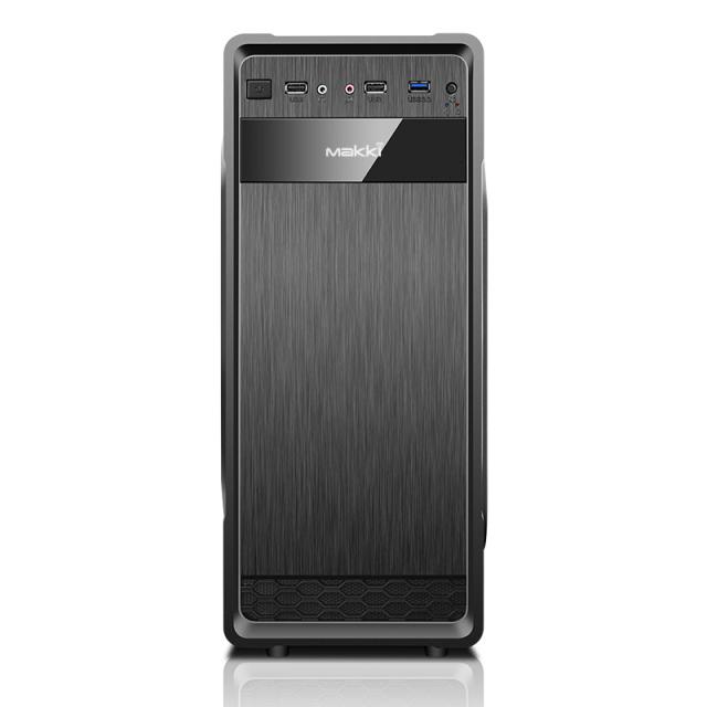 Кутия Makki 0636BB-U3, Middle Tower, 1x USB 3.0, 2x USB 2.0, PSU 400W, ATX/mATX, със захранване