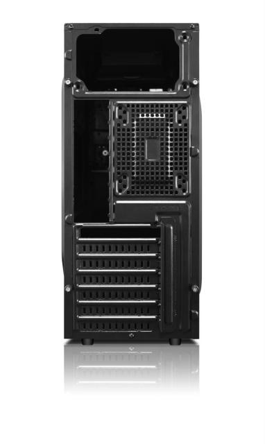 Кутия Makki 0636BB-U3, Middle Tower, 1x USB 3.0, 2x USB 2.0, PSU 400W, ATX/mATX, със захранване