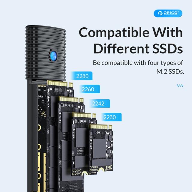 Кутия Orico за SSD, Storage - Case - M.2 NGFF SATA M/B key Black - PWM2