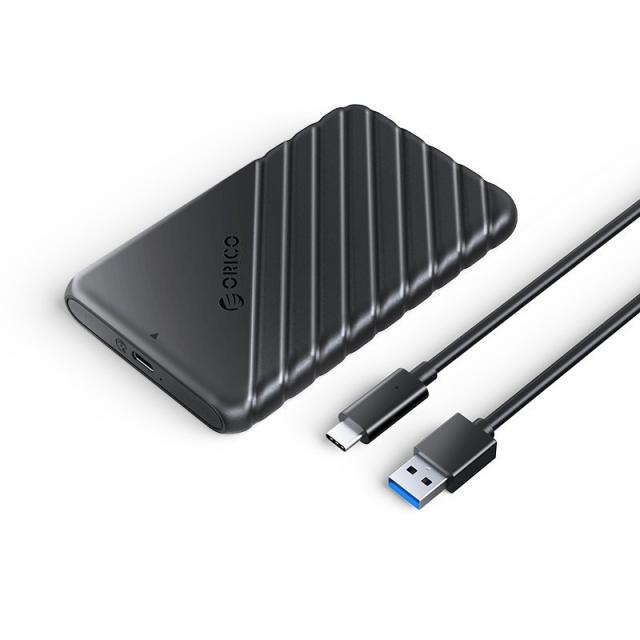 Кутия Orico, 2.5", SSD, HDD, USB Type-C Black - 25PW1-C3-BK-EP