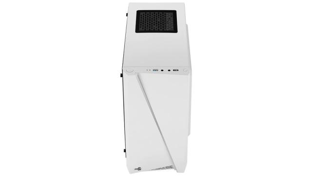 Кутия AeroCool Cylon Mini White RG, 1 x USB 3.0, 1 x USB 2.0, HD Audio Headphones, HD Audio Mic, mATX/Mini-ITX