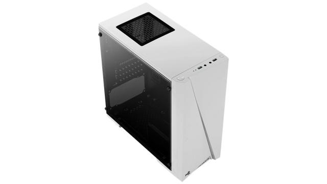 Кутия AeroCool Cylon Mini White RG, 1 x USB 3.0, 1 x USB 2.0, HD Audio Headphones, HD Audio Mic, mATX/Mini-ITX