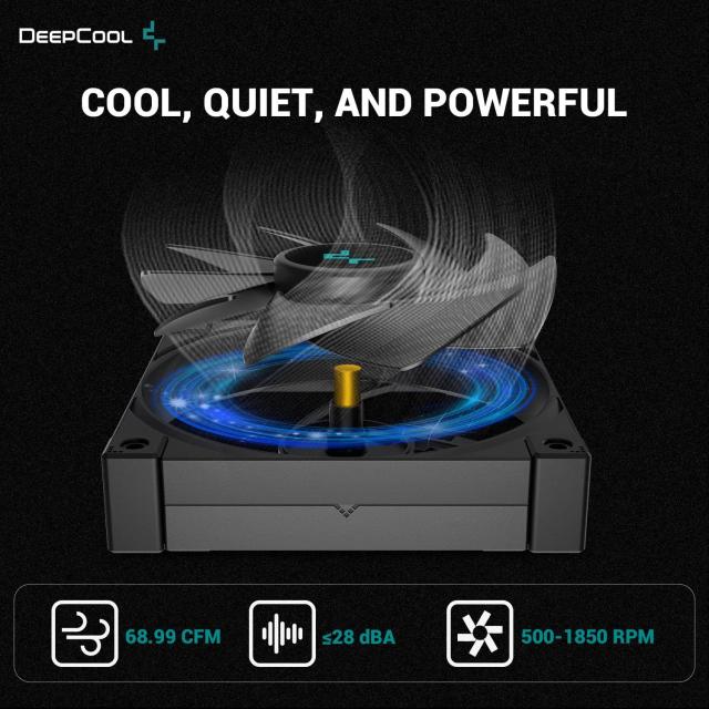 Охладител за процесор DeepCool AK620 Zero Dark, Dual, AMD/Intel