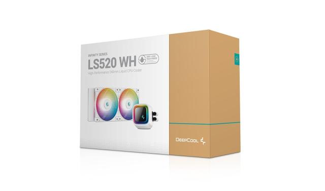 Охладител DeepCool Water Cooling LS520 WH, Addressable RGB, LGA1700/AM5