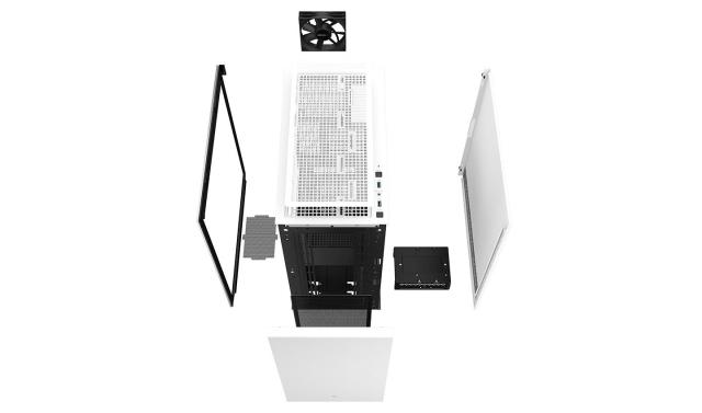 Кутия за компютър DeepCool CH510 WH, 2 x USB 3.0 HD Audio x 1, E-ATX, Бяла