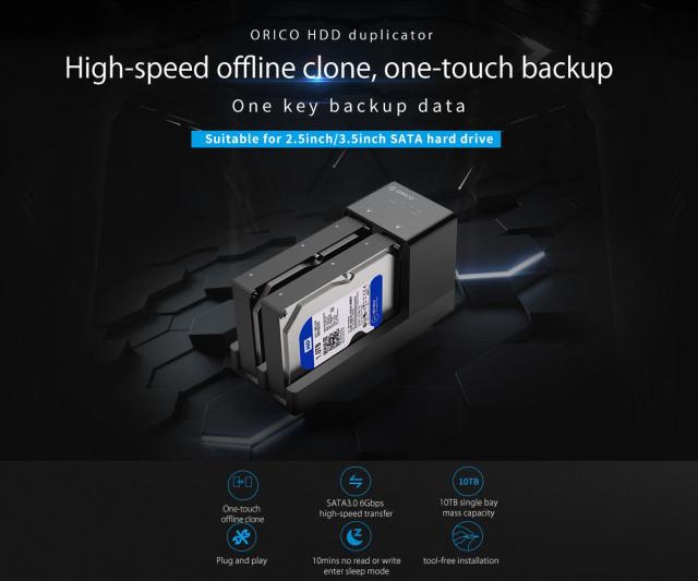 Orico дубликатор за дискове Storage - HDD Duplicator - 6528US3-C