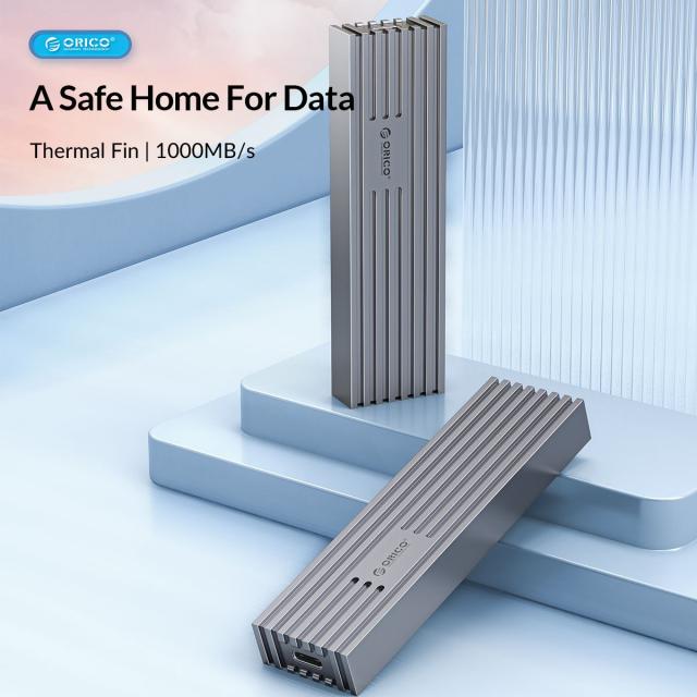 Кутия Orico за SSD, Storage - Case - M.2 NVMe M-key 10 Gbps Aluminum Heatsink Silver - FV35C3-G2-SV
